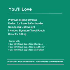 Mini Travel Shower Set